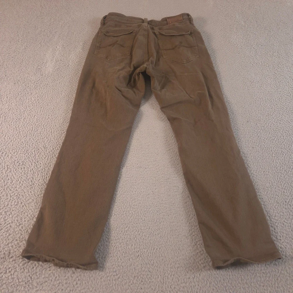 34 Heritage Jeans Mens 34x30 Brown Straight Leg Stretch Cotton Comfort Denim